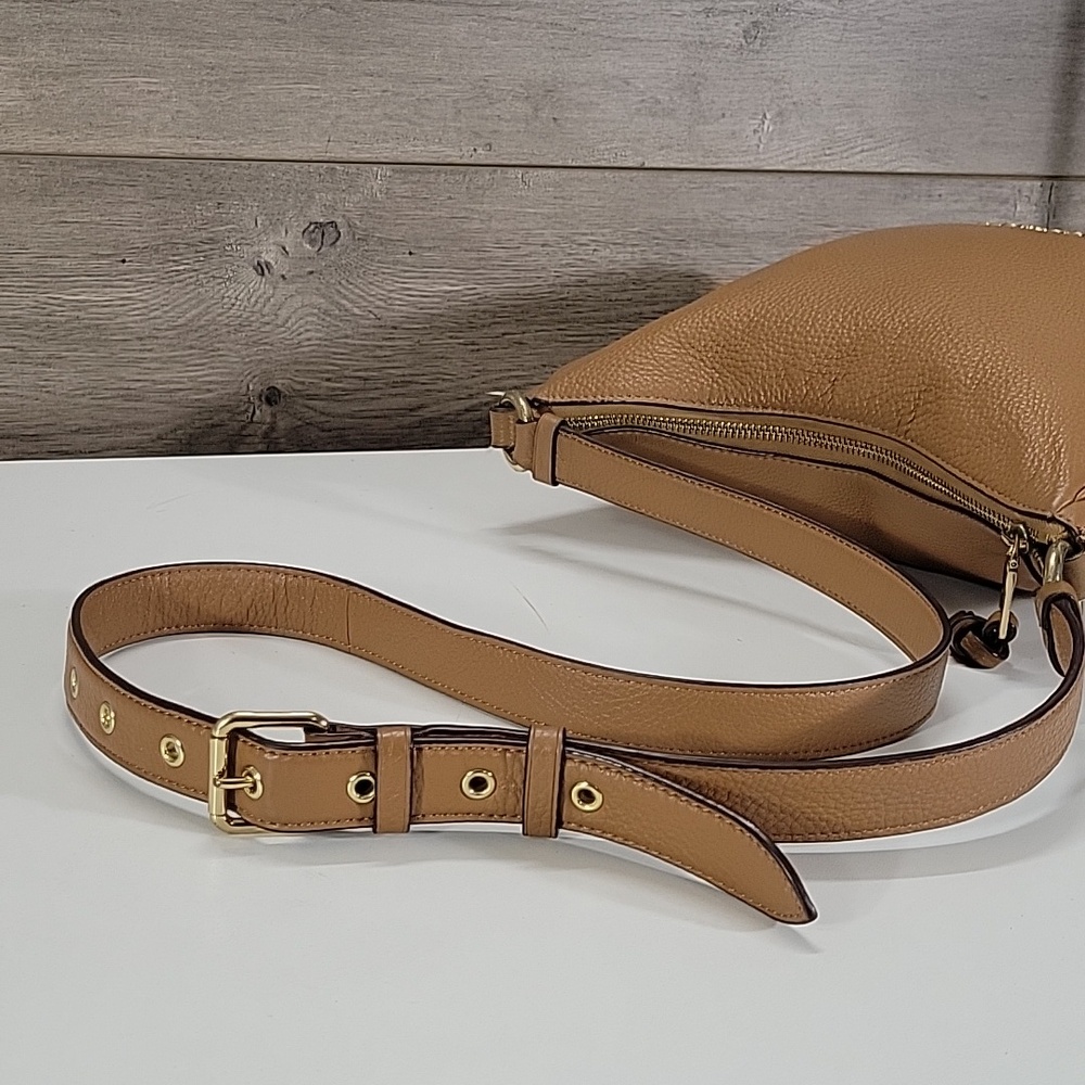 Coach Ellie File Tan Pebble Leather Crossbody Shoulder Bag C1648 - Picture 8 of 16